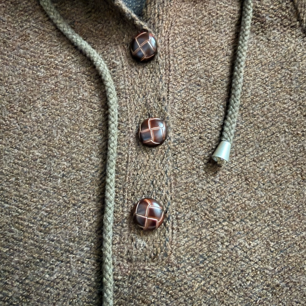 QED London Brown Hooded Swim Coverup - Picture 4 of 5